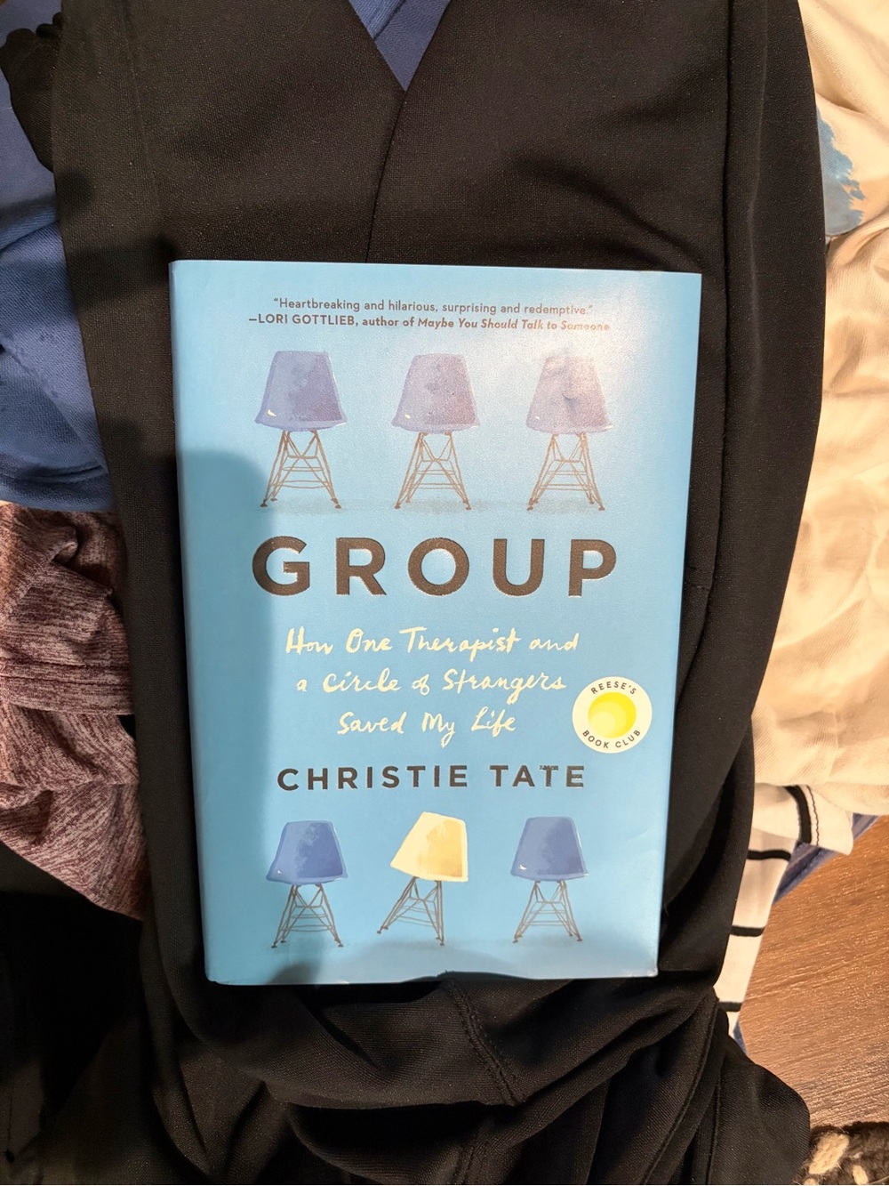GROUP by Christie Tate Hardcover Book - Light Blue Cover